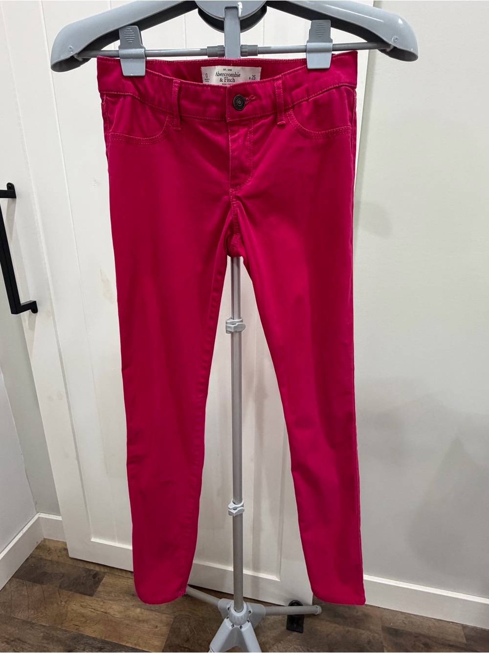 Abercrombie & Fitch Vibrant Pink Slim Jeans